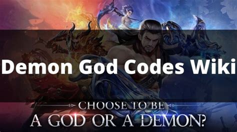 Demon God Codes Wiki January 2025 MrGuider