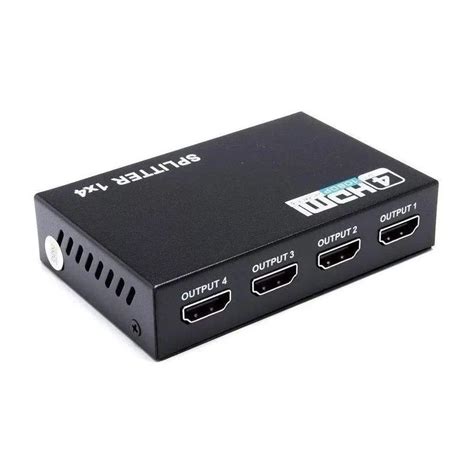 Splitter Distribuidor Hdmi 1x4 Divisor Full Hd 1 4 3d Escorrega o Preço