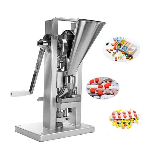 Manual Type Single Punch Tablet Press 15kN Pill Making Machine Maker