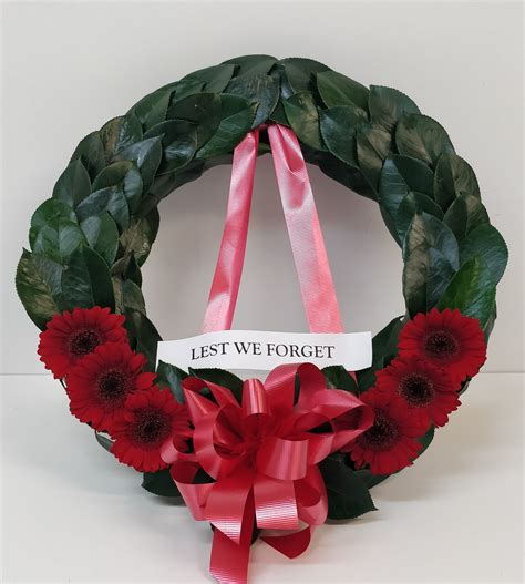 Formal Anzac Wreath 35cm Jan Maree Flowers