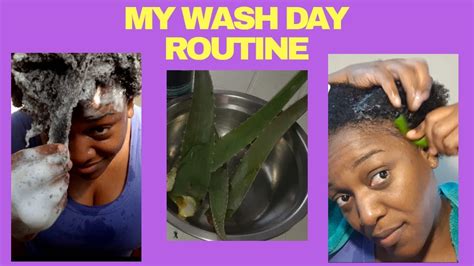 Wash Day Routine For Natural 4c Hair Start To Finish Aloe Vera