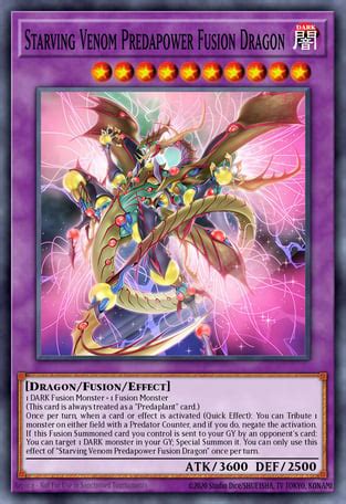 Starving Venom Predapower Fusion Dragon Yu Gi Oh Card Database