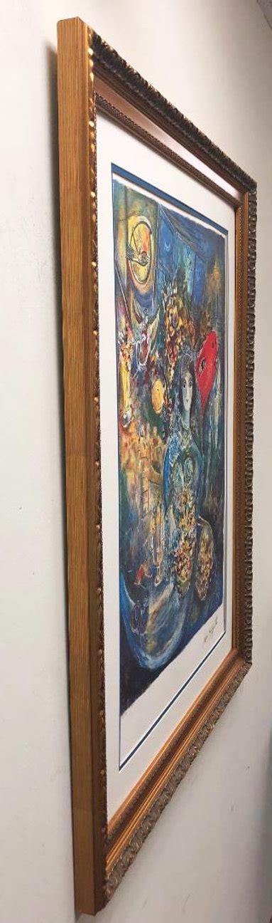 Marc Chagall Bella Custom Framed Art Limited Edition Offset