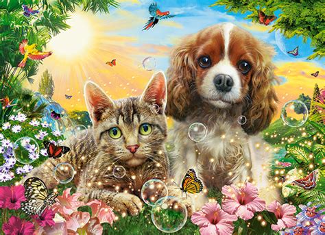 Puzzle Les Meilleurs Copains Castorland 222247 200 pièces Puzzles Chats