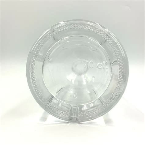 700ml Round Transparent Empty Glass Bottle For Wine Brandy Tequila