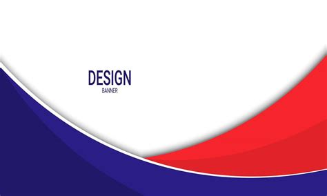 Blue And Red Business Banner Background With Curved Stripes 11403898