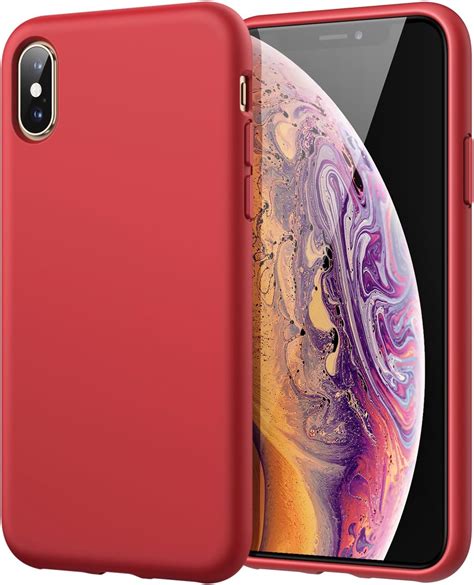 JETech Funda De Silicona Compatible IPhone XS MAX 6 5 Pulgadas Sedoso