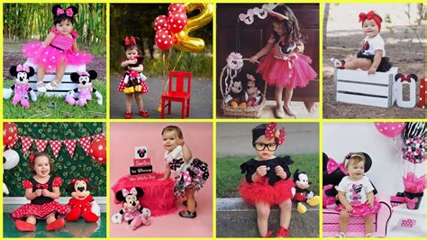 Minnie Mouse Theme Baby Photoshoot Ideas Mickey Minnie Baby Photoshoot