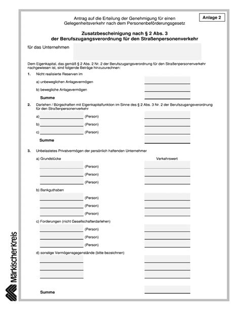 Ausfüllbar Online maerkischer kreis Antrag auf Erteilung der