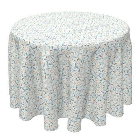 Round Tablecloth, 100% Cotton, 60 Round , Oriental Vintage, 60 Round ...