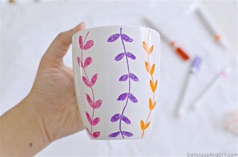 Diy Hand Painted Mug Delicious And Diy Painted Mugs Mug Crafts