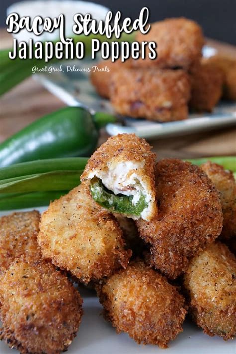 Stuffed Jalapeño Poppers Are Delicious Crispy Poppers Stuffed Full Of Cream Cheese Crispy