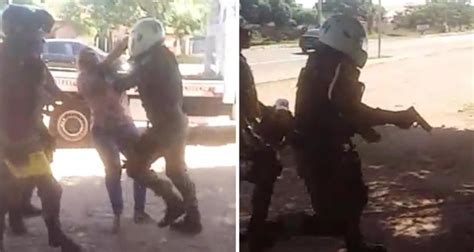 Vídeo mostra policial militar agredindo mulher durante blitz no Norte