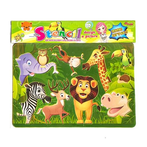 Super Jungle Stencil Fun Pack Poundtoys