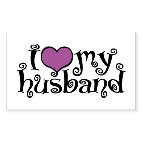 2 Lovehusband Sticker Rectangle I Love My Husband Rectangle Sticker