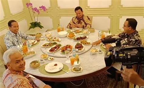 Jokowi Undang Capres Anies Ganjar Prabowo Makan Siang Di Istana