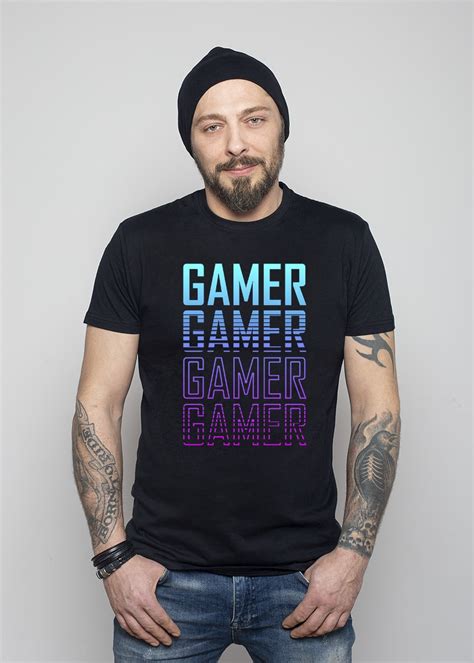 Koszulka gamer Koszulka dla gracza T shirt męski premium z krótkim