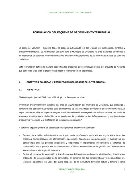 PDF FORMULACION DEL ESQUEMA DE ORDENAMIENTO TERRITORIAL PDFSLIDE TIPS