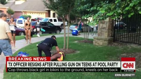 Officer Resigns After Pulling A Gun At A Pool Party Cnn