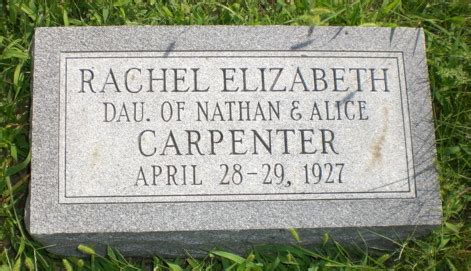 Rachel Elizabeth Carpenter M Morial Find A Grave