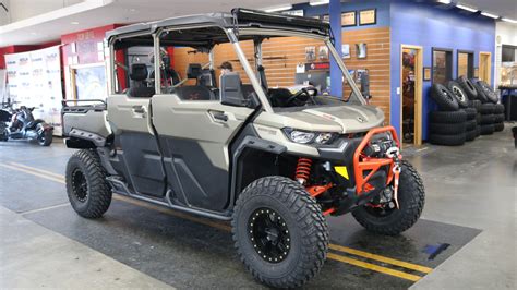 New 2023 Can Am Defender MAX X MR With Half Doors HD10 Liquid Titanium