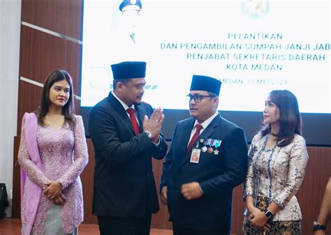 Bobby Nasution Lantik Topan Ginting Jadi Penjabat Sekda Medan