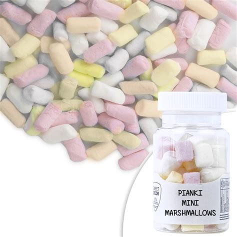 PIANKI MINI MARSHMALLOW KOLOROWE 15G Słodkie Akcesoria