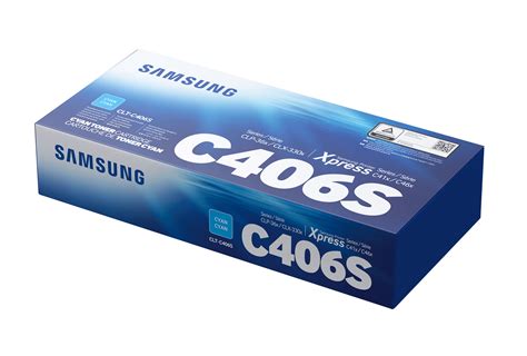 Samsung CLT C406S Cyan Toner Cartridge MyHP