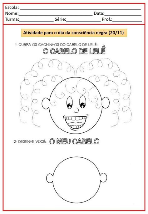 Atividade Consciencia Negra Maternal - Atividades para o dia da consciência negra – Artofit
