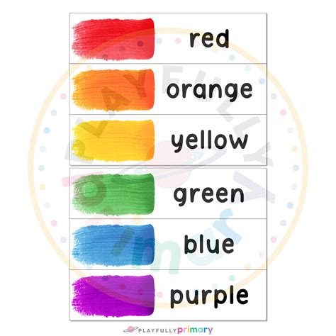 Color Flashcards Printable Color Words Vocabulary Cards Preschool Color ...