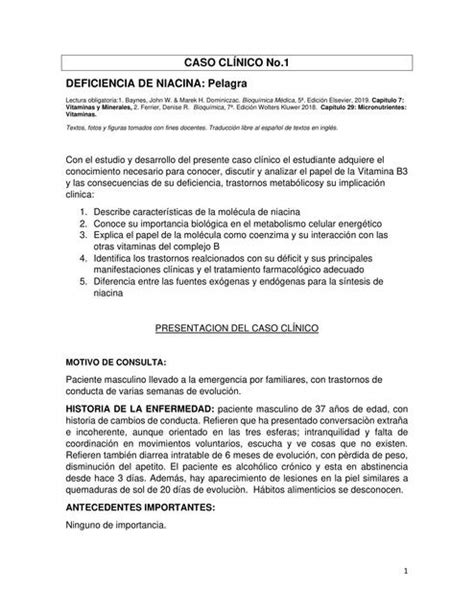 Deficiencia De Niacina Cc Pelagra Bioquino Wilfred Arroyo Udocz