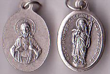 St Scholastica Oval Medal Discount Catholic Products