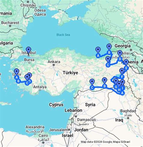 Turkey Map - Google My Maps