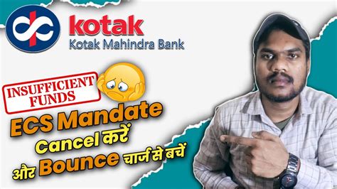 Kotak Bank ECS Nach Mandate Cancel Kaise Kare How To Cancel Kotak