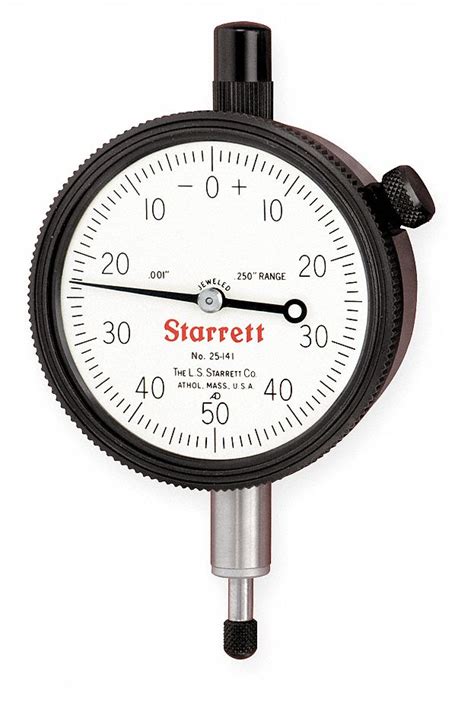 Starrett Dial Indicator Lug Back 0 In To 025 In Range Balanced