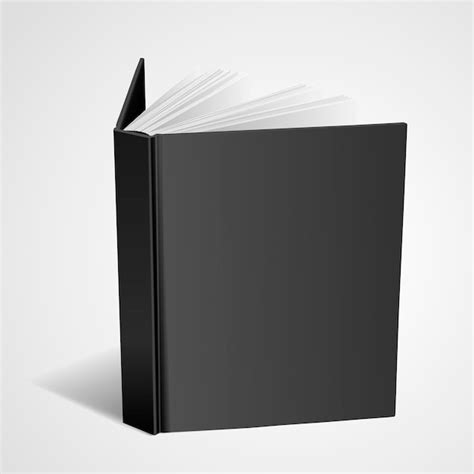 Libro De Tapa Dura En Blanco Vector Premium