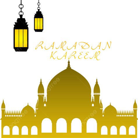 Ramadan Kareem Mosque Png Image Ramadan Kareem Lettering And Unique