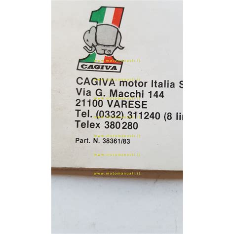 Cagiva WRX 125 1 1983 Manuale Uso Manutenzione Libretto Originale