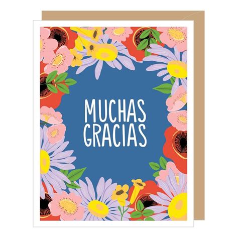 SPANISH Chrysanthemum Thank You Card | LocoPops