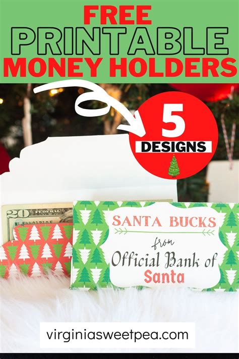 Free Printable Christmas Money Holders