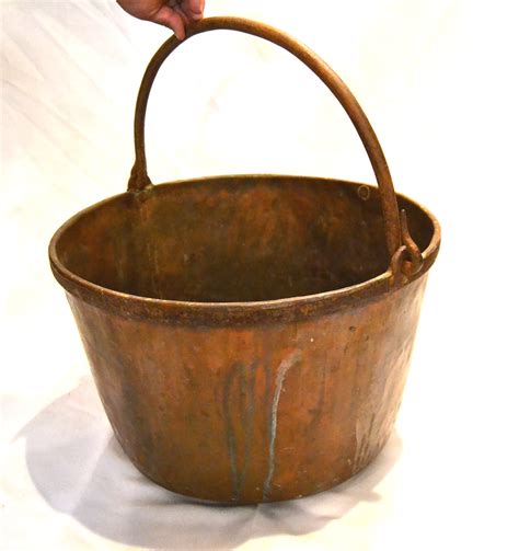 Bargain Johns Antiques Antique Copper Apple Butter Kettle 20