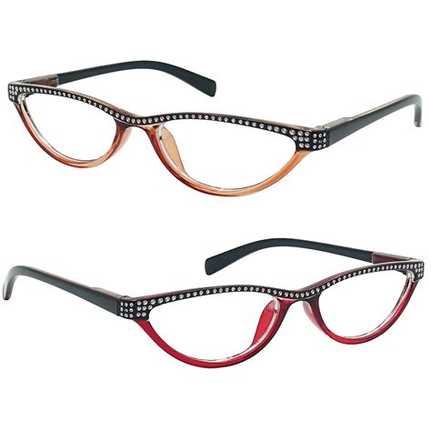 Small Cat Eye Reading Glasses 4 Color Choice Rhinestone Readers Ebay