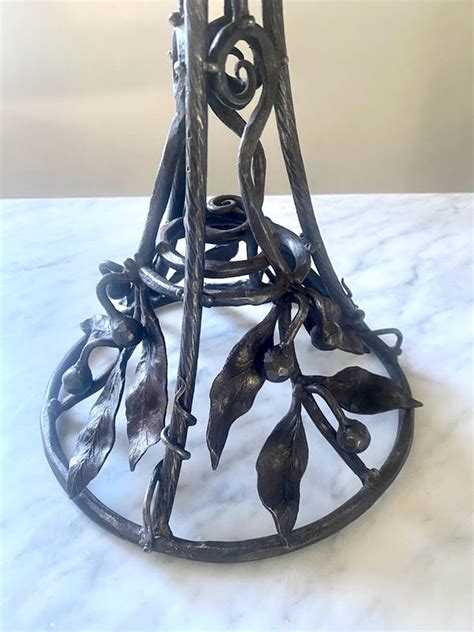 Muller Frères Lunéville Grande Lampe Anémones Antiquités Art Nouveau