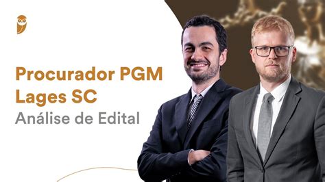 Procurador PGM Lages SC Análise de Edital YouTube