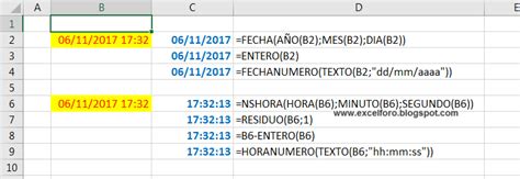 Formas De Extraer Fecha Y Hora De Una Fecha Completa Excel Foro