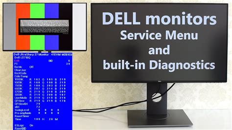 How To Get Into Dell Monitor Service Menu And Built In Diagnostic Mode