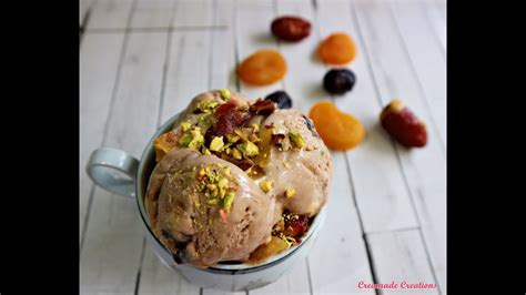 Homemade Ice Cream The Arabian Night Chocolate Dates Apricot