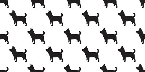 Dog seamless pattern vector Dog Breed isolated wallpaper tile ...