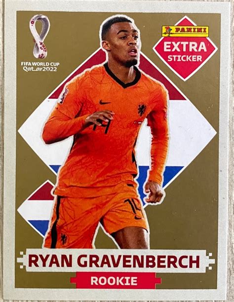 Panini Extra Sticker Ryan Gravenberch Gold Oro Legend Holand Cuotas