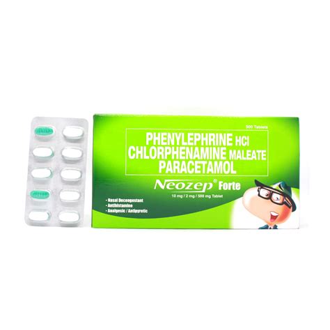 Neozep Forte Phenylephrine Hydrochloride Chlorphenamine Maleate